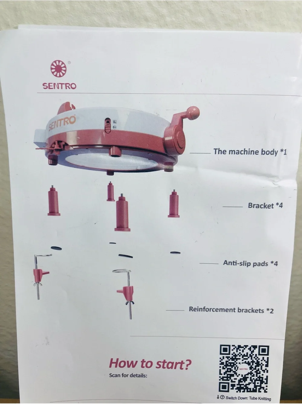 NEW Sentro Updated Knitting Loom Machine – 48-Needle Knitting Machine
